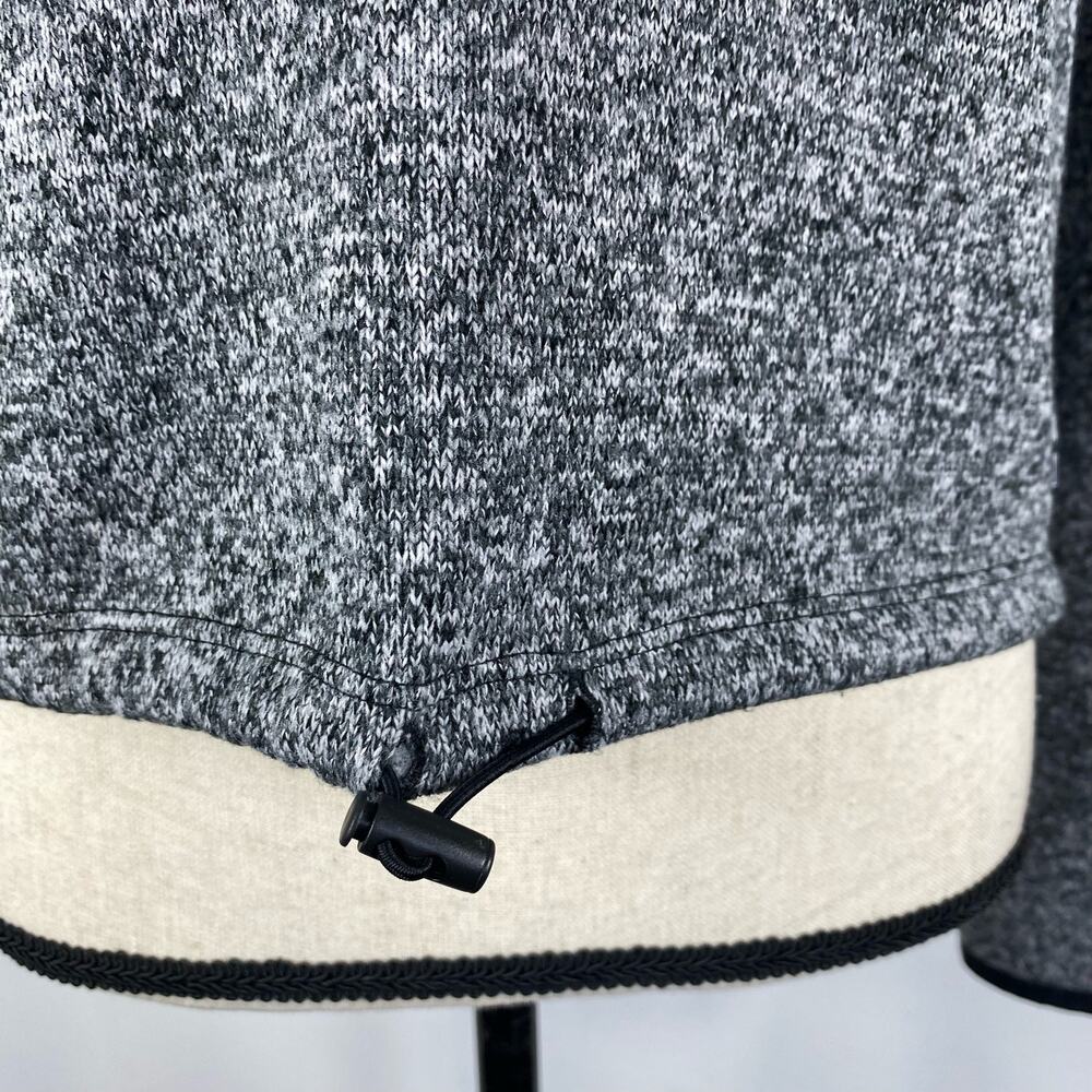 PINK Victoria Secret Crop Hoodie Marled Gray Fleece Lined Womens Sm Sweatshirt - Picture 6 of 14
